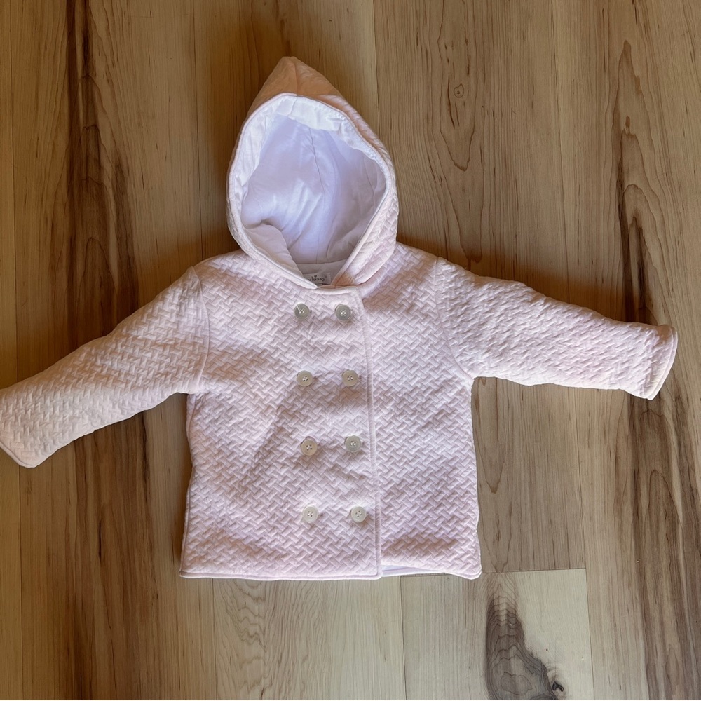 Kissy Kissy Quilted Pink Baby Jacket 9m